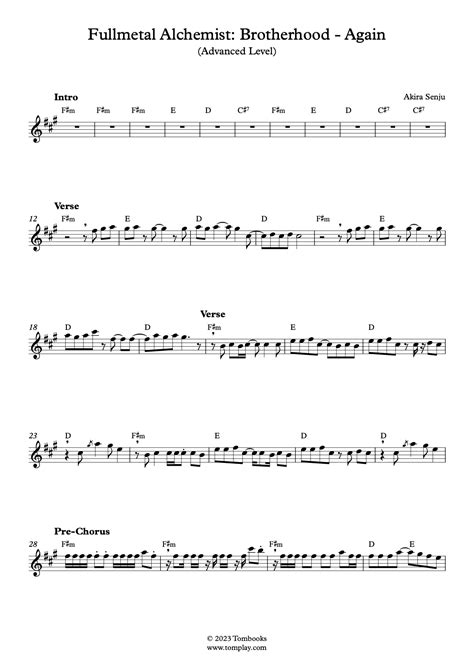 heavy metal clarinet sheet music|Brothers (Fullmetal Alchemist) Sheet music for Clarinet in b.